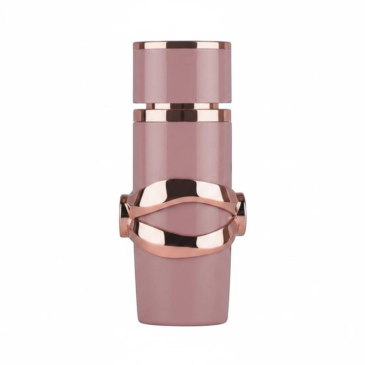 Rimaal Lattafa Yara Eau de Parfum in einem eleganten, zartrosa Flakon mit roségoldenen Akzenten für Damen.