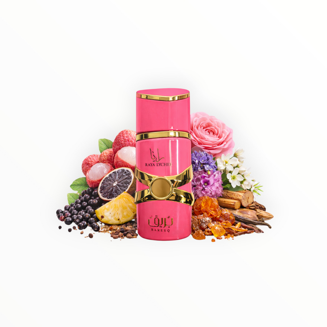 Bareeq Raya Lychee 30ml – Rimaal Parfum